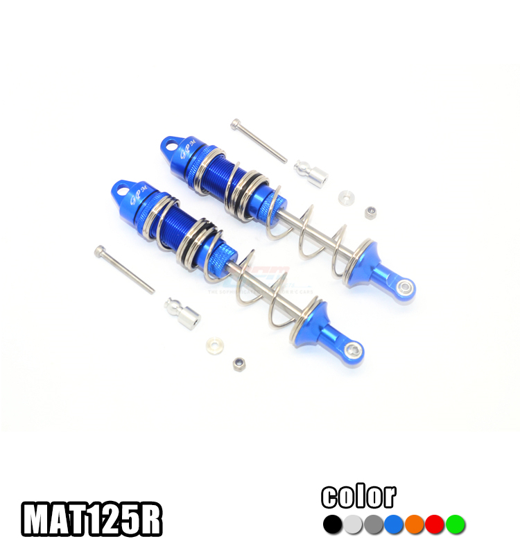 ALLOY REAR DOUBLE SECTION SPRING DAMPERS 125MM - SET MAT125R FOR ARRMA 1/8 RC TALION 4WD 6S BLX SPEED TRUGGY ARA10648